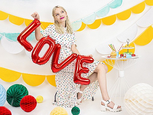 PD BALON FOLIE ALUMINIU Love, 140x35cm, red FB17M-007 [3]