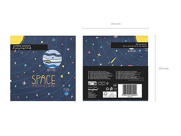 PD SERVETELE HARTIE 33*33CM SPACE PARTY 20/SET SP33-57 [7]