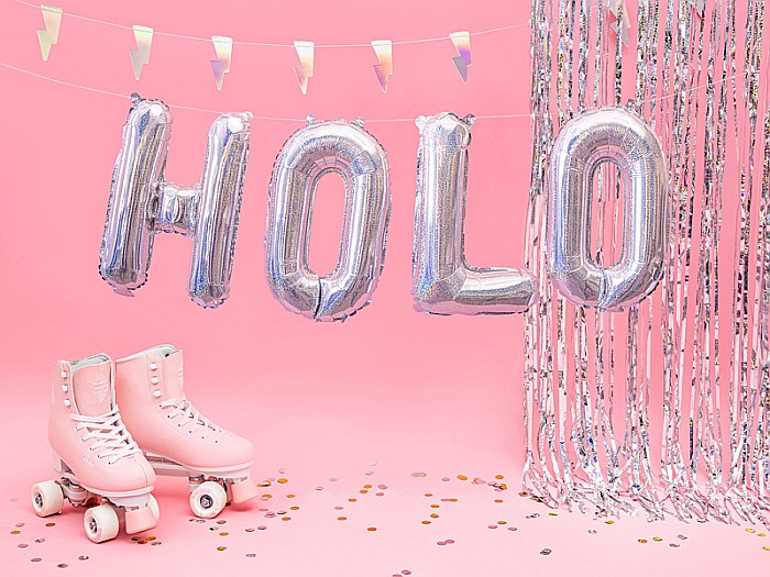 PD BALON FOLIE ALUMINIU Letter "H", 35cm, holographic FB2H-H-018 [3]