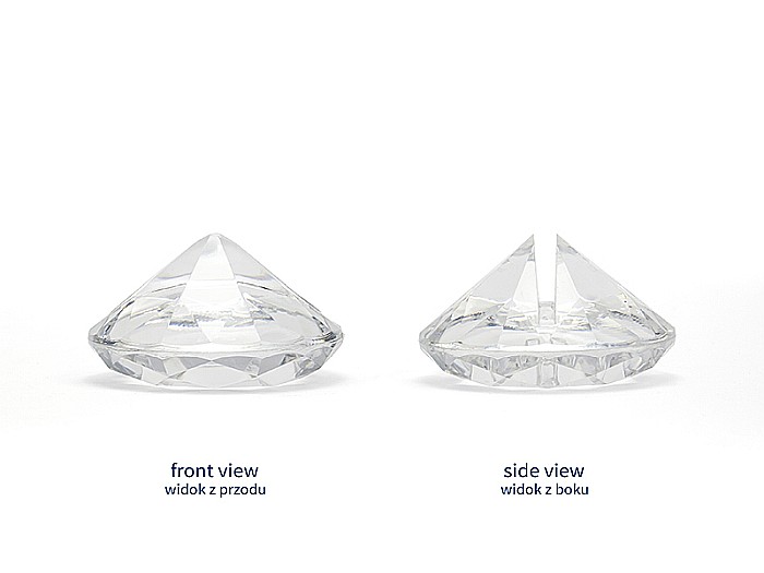 PD SUPORT NUMERE MASA, Diamond place card holder, colourless, 40mm 10/SET SDW40-099 [2]