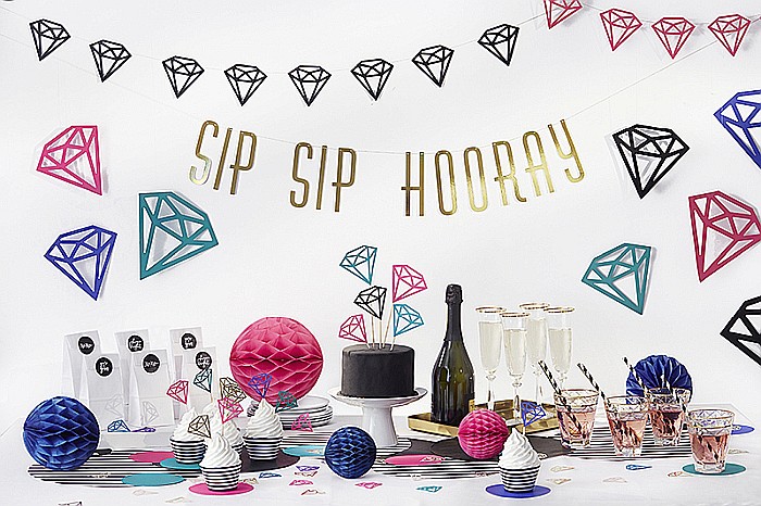 PD SUPORT NUMERE MASA, Diamond place card holder, colourless, 40mm 10/SET SDW40-099 [3]