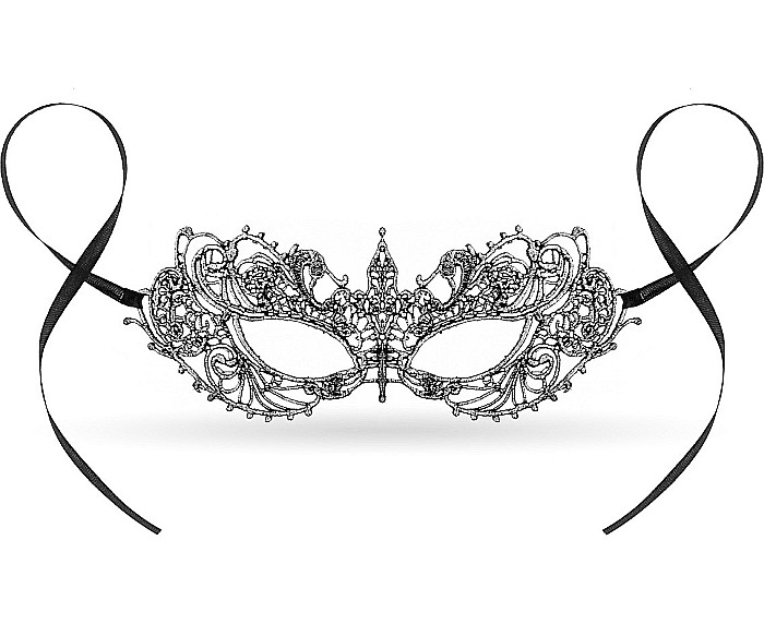GOD MASCA Lace mask, Silver Magic 7.5 x 20cm MASM-YH [2]