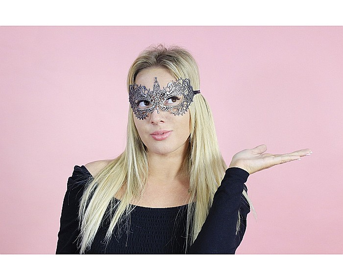 GOD MASCA Lace mask, Silver Magic 7.5 x 20cm MASM-YH [3]