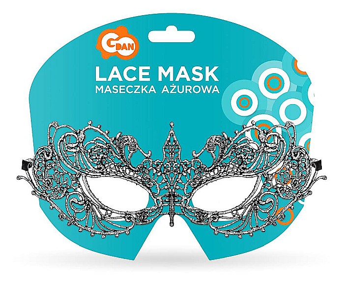 GOD MASCA Lace mask, Silver Magic 7.5 x 20cm MASM-YH [4]