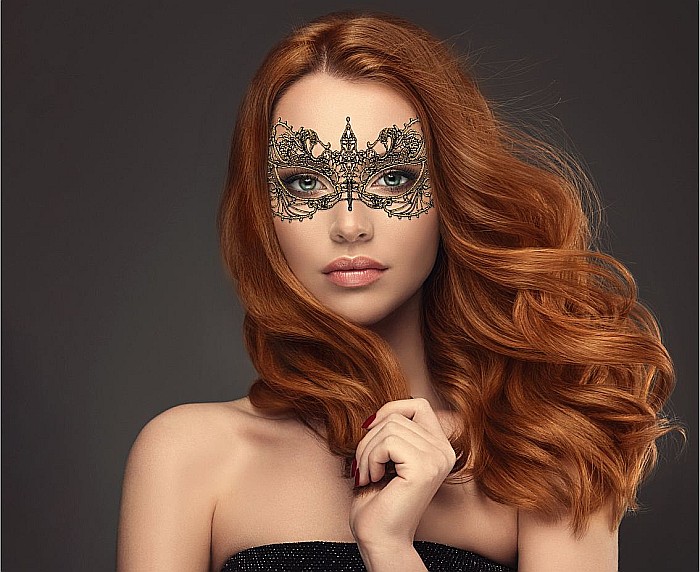 GOD MASCA PARTY GOLD MAGIC 20.5*7.5CM DANTELA MAZM-YH [1]