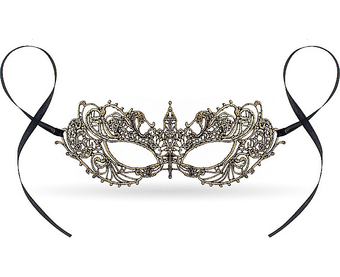 GOD MASCA PARTY GOLD MAGIC 20.5*7.5CM DANTELA MAZM-YH [2]