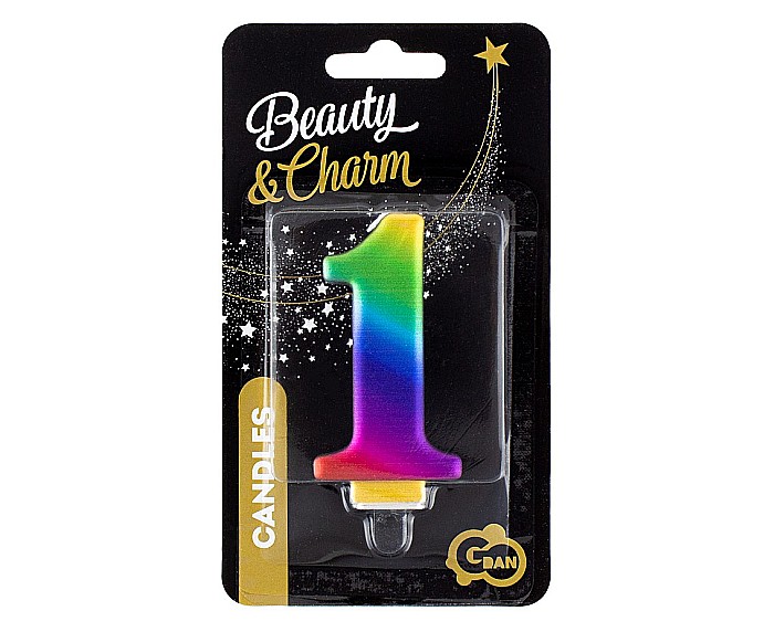 GOD LUMANARI TORT Number 1, galaxy, 8cm PF-SCG1 [2]