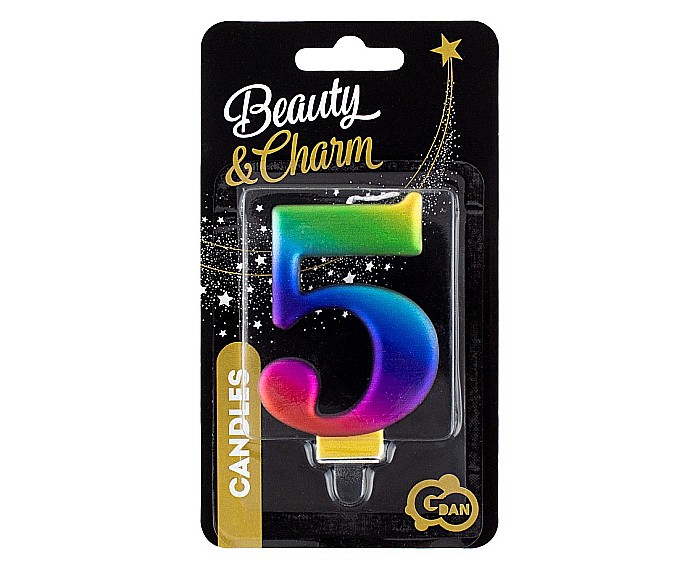 GOD LUMANARI TORT Number 5, galaxy, 8cm PF-SCG5 [2]