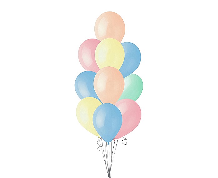 GOD BALON LATEX BEAUTY&CHARM 30cm, macaron colours assorted 10/set CB-1KMX [3]