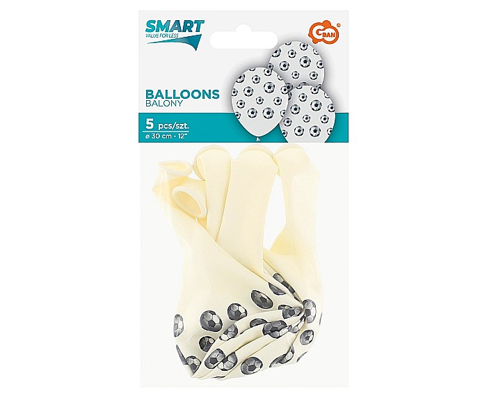 GOD BALOANE LATEX Balloons Football, 30cm, 5/set GZ-PIN5 [4]