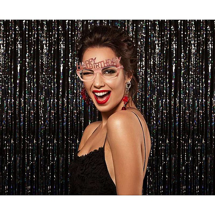 GOD OCHELARI CARTON PARTY HAPPY BIRTHDAY ROSE GOLD 4/SET PF-OPRG [2]