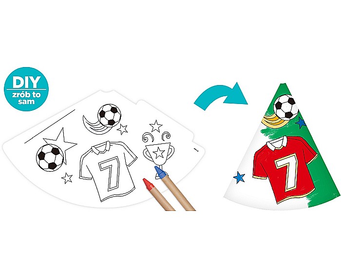 GOD COIF DIN CARTON DIY - Football, 6/set PF-CPSP [2]