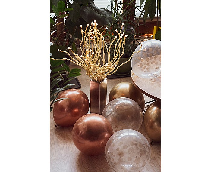 GOD BALOANE Balloon Bouquet B&C, 30cm, gold and cooper 7/set BB-ZLM7 [3]