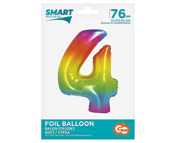 GOD BALON FOLIE ALUMINIU SMART 4 RAINBOW 76CM CH-STC4 [2]