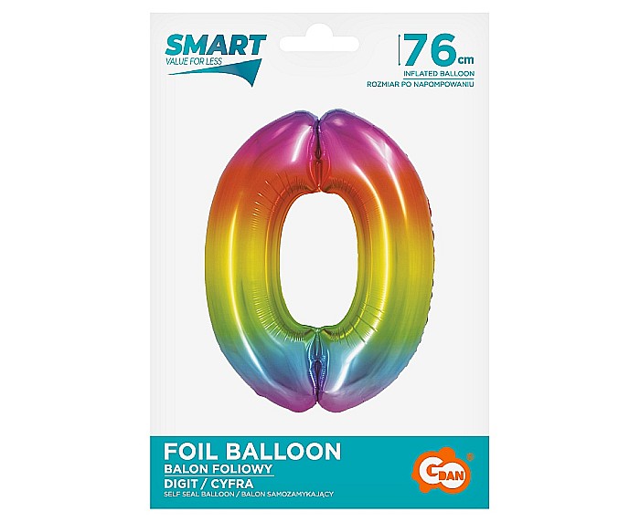 GOD BALON FOLIE ALUMINIU SMART 0 RAINBOW 76CM CH-STC0 [2]