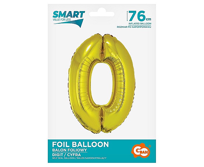 GOD BALON FOLIE ALUMNIU SMART 0 GOLD 76CM CH-SZL0 [2]