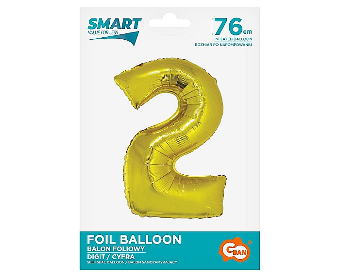 GOD BALON FOLIE ALUMNIU SMART 2 GOLD 76CM CH-SZL2 [2]