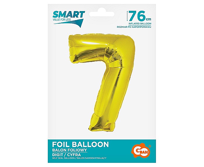 GOD BALON FOLIE ALUMNIU SMART 7 GOLD 76CM CH-SZL7 [2]