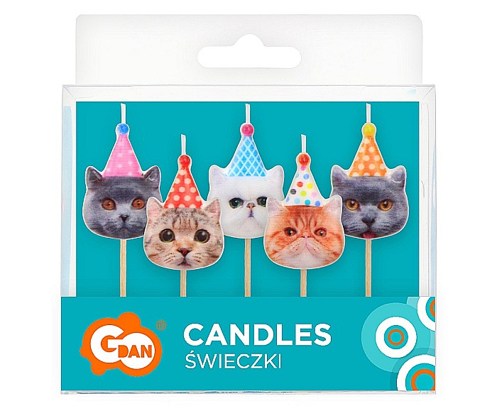 GOD LUMANARI TORT Pick candles, Cats, 5/set SF-SPKO [2]