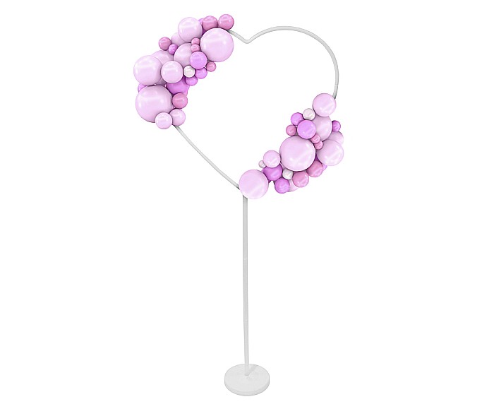 GOD CADRU PENTRU DECOR BALOANE FORMA INIMA CU SUPORT 78CM GA-SSNS [2]