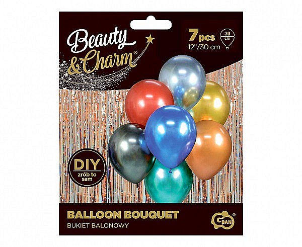 GOD BALOANE Balloon Bouquet B&C, 30cm, assorted colours, 7/set BB-MIX7 [3]