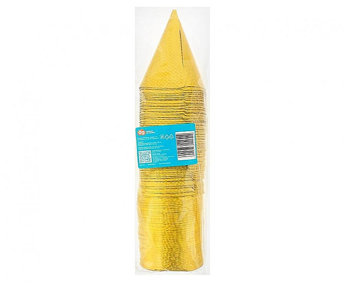 GOD COIF DIN CARTON Paper hats, holographic gold, 100/set PF-CHZ1 [2]