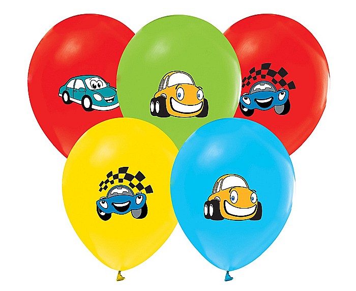 GOD BALOANE LATEX Cartoon Car balloons, 30cm, 5/set GZ-SMK5 [1]