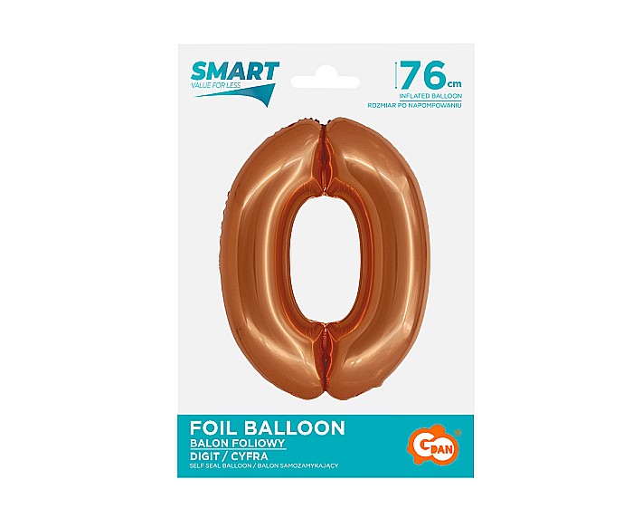 GOD BALON FOLIE ALUMINIU SMART 0 CUPRU 76CM CH-SMD0 [2]