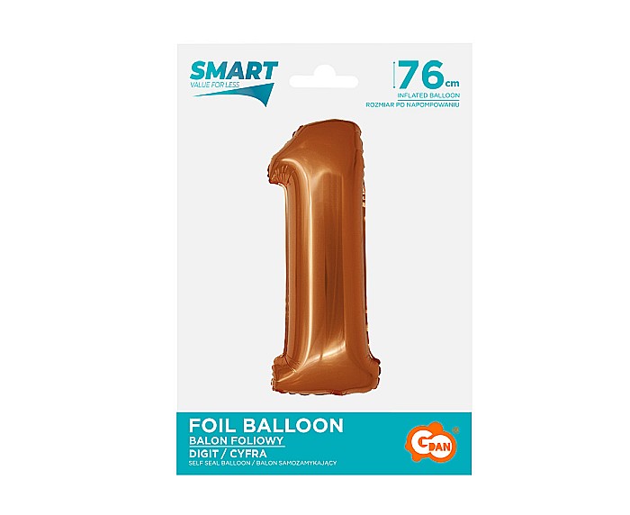 GOD BALON FOLIE ALUMINIU SMART 1 CUPRU 76CM CH-SMD1 [2]