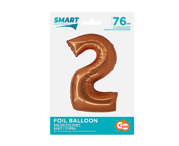 GOD BALON FOLIE ALUMINIU SMART 2 CUPRU 76CM CH-SMD2 [2]