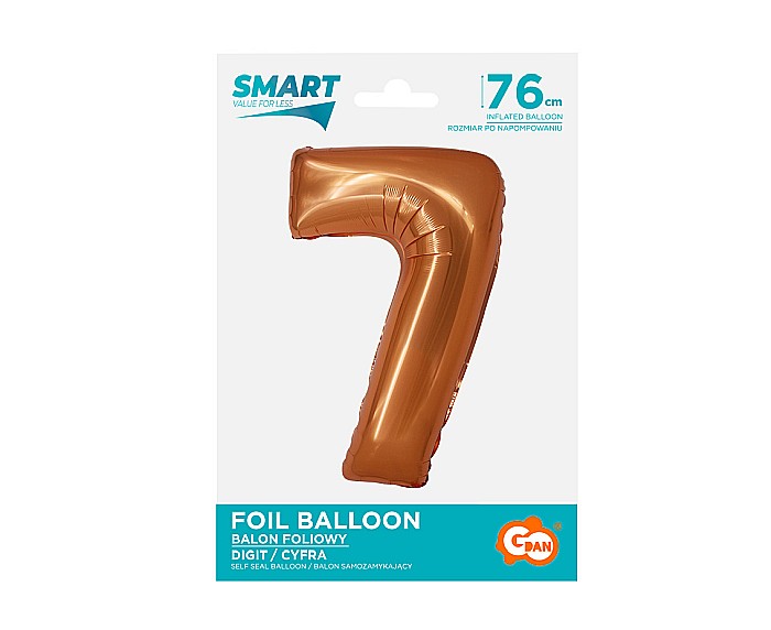 GOD BALON FOLIE ALUMINIU SMART 7 CUPRU 76CM CH-SMD7 [2]