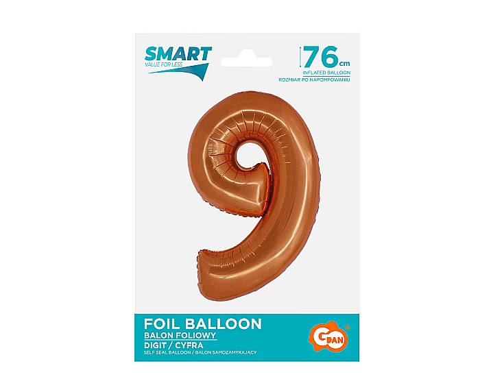 GOD BALON FOLIE ALUMINIU SMART 9 CUPRU 76CM CH-SMD9 [2]