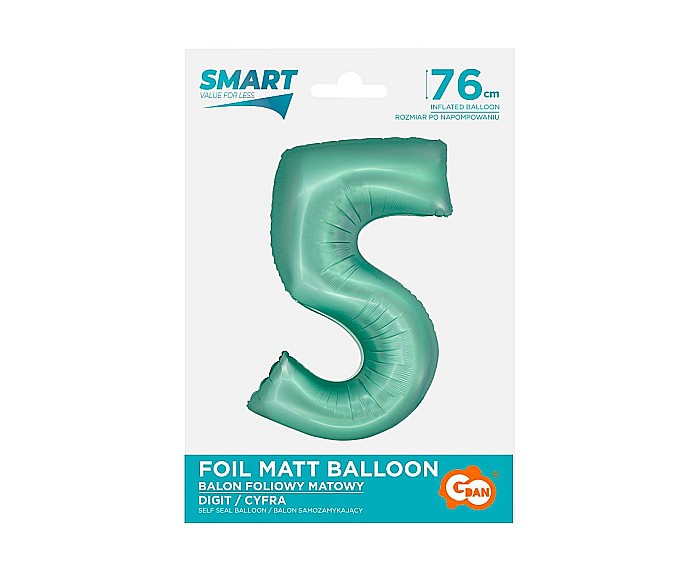 GOD BALON FOLIE ALUMINIU SMART 5 MAT MINT 76CM CH-SMT5 [2]