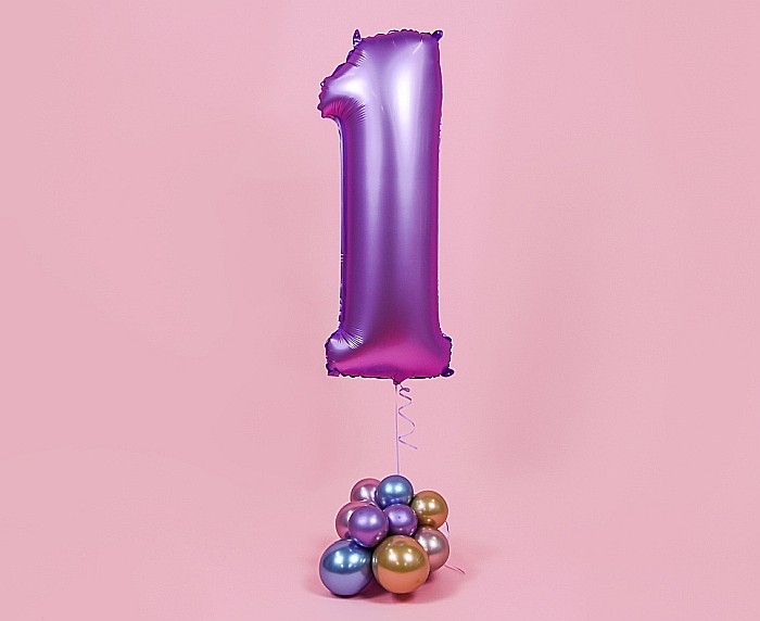 GOD BALON FOLIE ALUMINIU SMART 1 MAT LAVENDER 76CM CH-SLW1 [2]