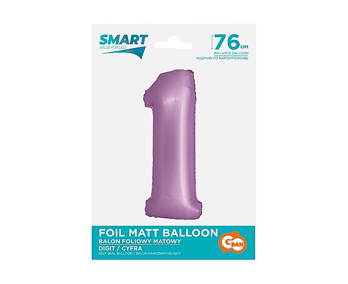 GOD BALON FOLIE ALUMINIU SMART 1 MAT LAVENDER 76CM CH-SLW1 [3]
