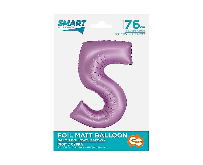 GOD BALON FOLIE ALUMINIU SMART 5 MAT LAVENDER 76CM CH-SLW5 [2]