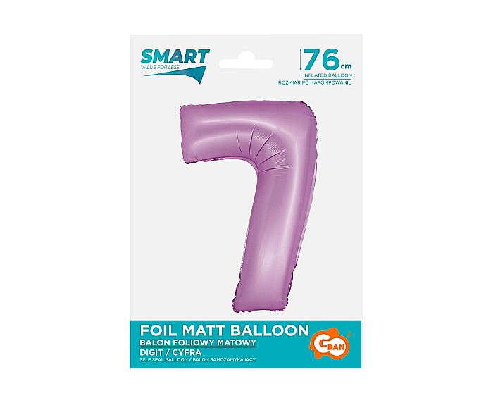 GOD BALON FOLIE ALUMINIU SMART 7 MAT LAVENDER 76CM CH-SLW7 [2]
