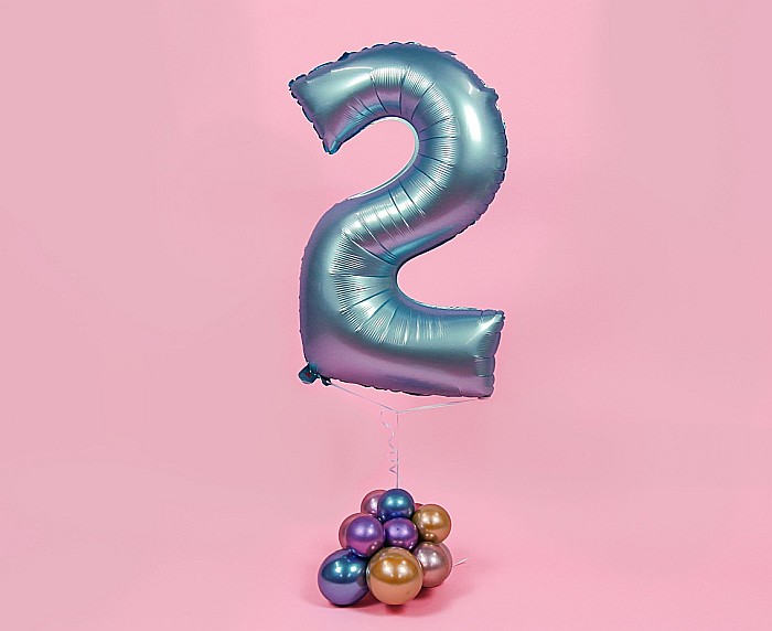 GOD BALON FOLIE ALUMINIU SMART 2 MAT LIGHT BLUE 76CM CH-SJN2 [2]