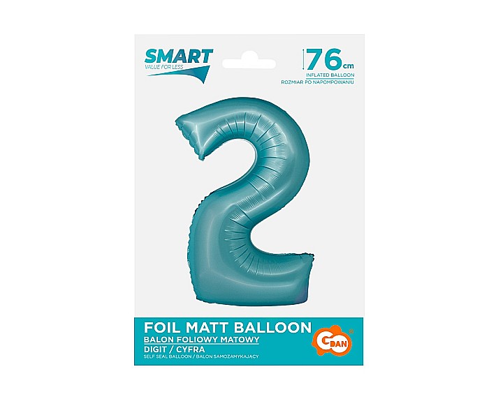 GOD BALON FOLIE ALUMINIU SMART 2 MAT LIGHT BLUE 76CM CH-SJN2 [3]