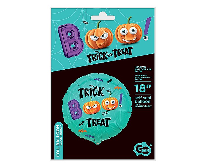GOD BALON FOLIE ALUMINIU BOO!, 36cm, Trick or Treat FG-OBOO [4]