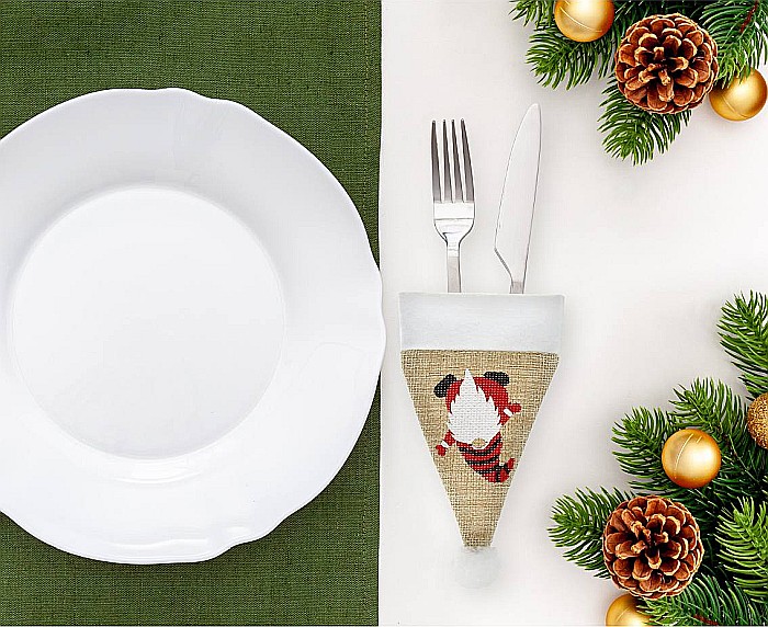 GOD DECORATIUNE CRACIUN PT TACAMURI CACIULA DE GNOM 8*11CM IUTA NW-ETSS [3]