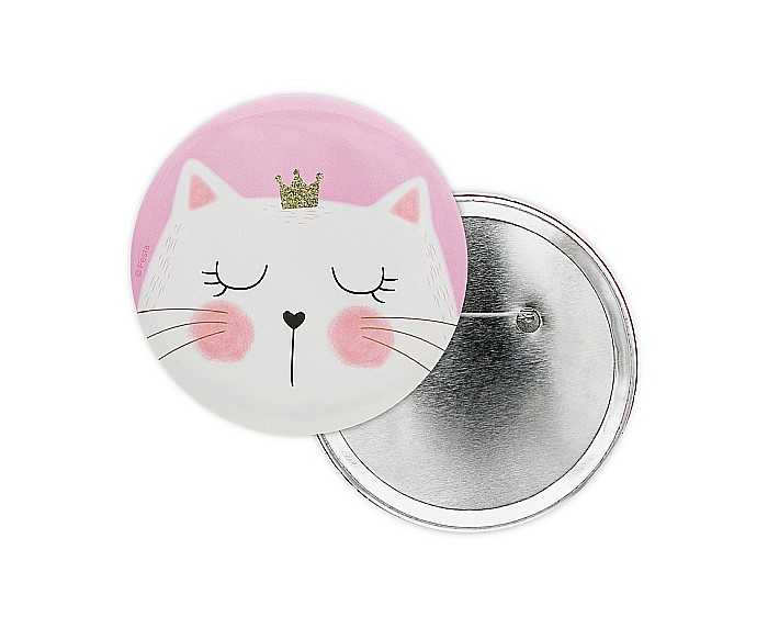 GOD INSIGNA PISICUTA 10CM ROZ-ALB PF-KOKO [1]