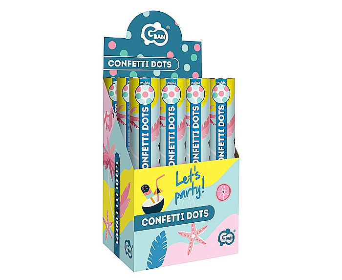 GOD CONFETTI Confetti Cannon, Let's party, 30cm JC-KPLP30 [3]