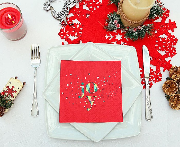 GOD SERVETELE 33*33CM 20/SET JOY ROSU PG-SJYC [3]