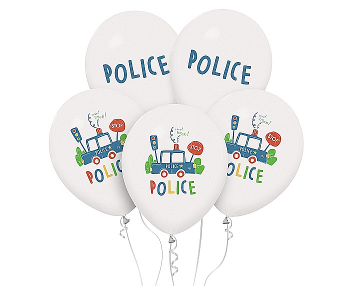 GOD BALOANE LATEX Police balloons, 30cm 5/set GZ-POL5 [1]