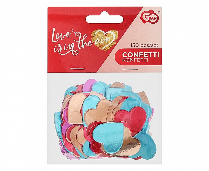 GOD CONFETTI, Paper confetti Love is in the air, mix, 150pcs RV-KPLO [1]