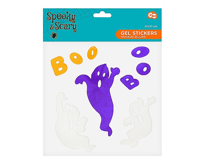 GOD STICKER CU GEL GHOSTS - BOO, 20*20CM PF-NZDB [3]