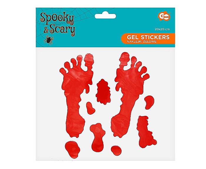 GOD STICKER CU GEL BLOODY FEET 20*20CM PF-NZZS [2]