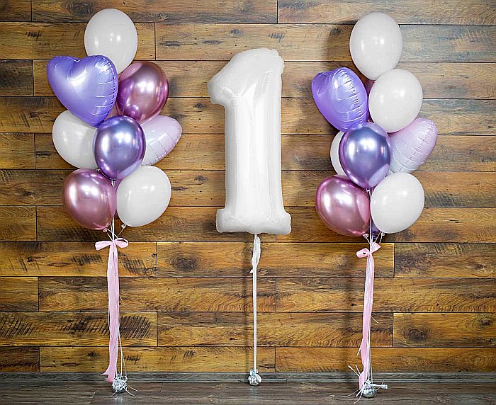 GOD BALON FOLIE ALUMINIU B&C Number 1, white, 92cm CH-B9B1 Godan