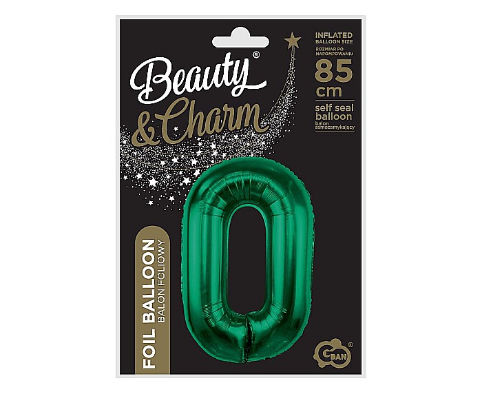 GOD BALON FOLIE ALUMINIU Number 0, bottle green, 85cm CH-B8B0 [2]